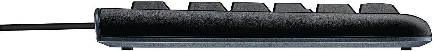 Logitech K120 Windows Wireless Keyboard, USB Plug-and-Play, Standard Size, Splash-Resistant, Curved Spacing Bar, Italian QWERTY Keyboard - Black