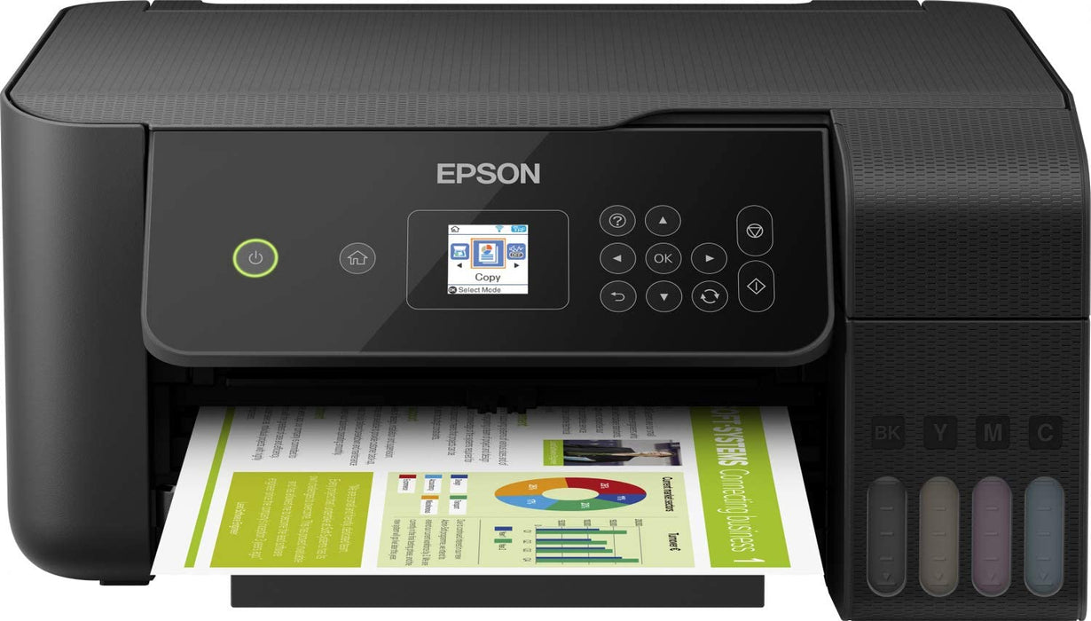 Epson EcoTank Imprimante Jet d’Encre 3-en-1 Gamme pour particuliers ET-2720/26 Drucker Noir
