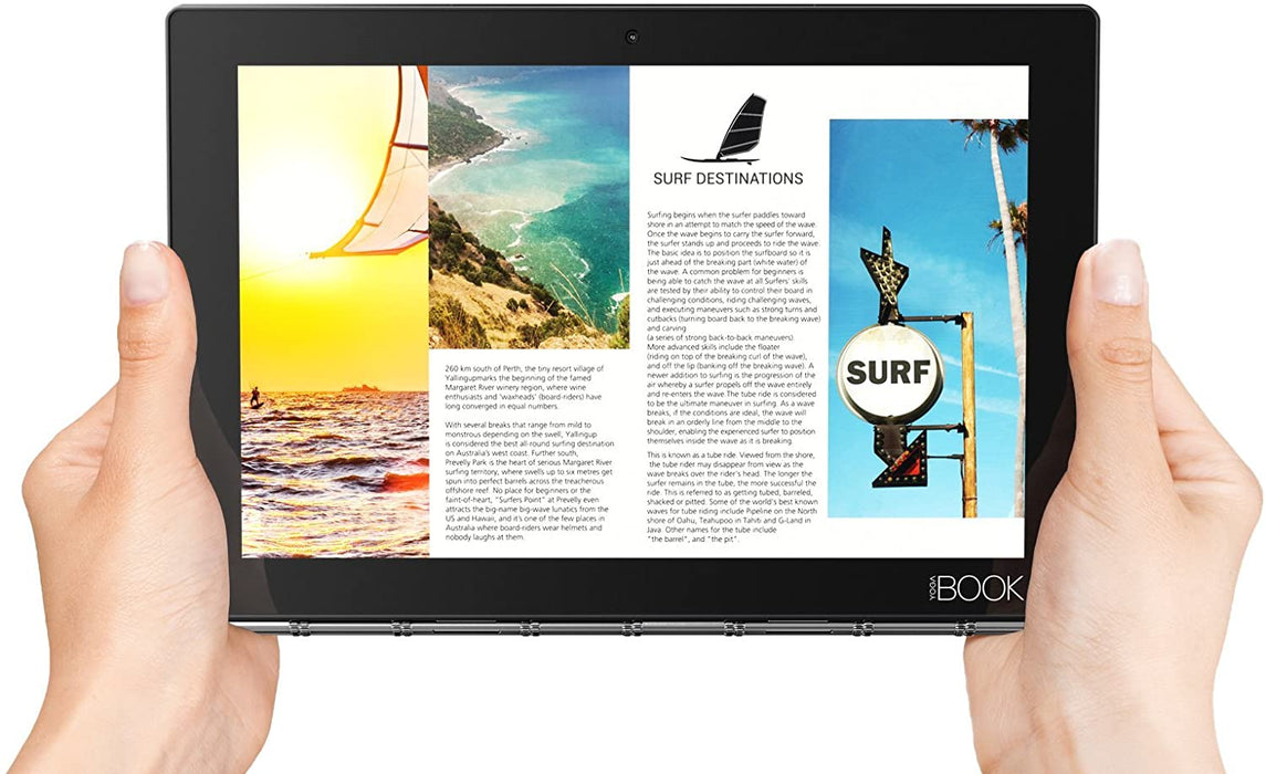 Lenovo Yoga Book Tablette 2 en 1 Full HD IPS 25,65 cm Android WiFi Gris
