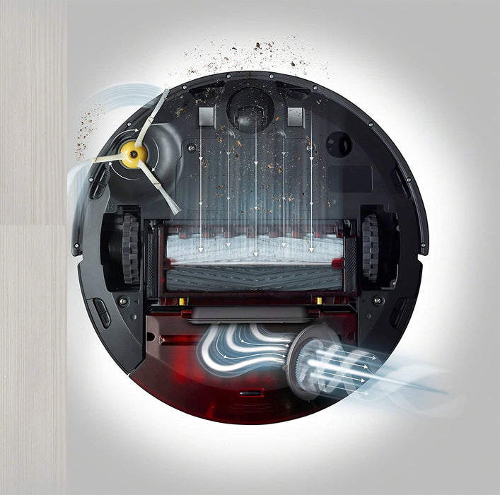 iRobot Roomba 981, aspirateur robot, idéal pour les tapis avec forte puissance d'aspiration, avec Power boost, navigation plusieurs pièces, connecté en WiFi et programmable via application
