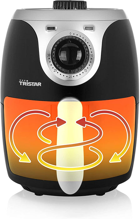 Friteuse sans huile Tristar Crispy FR-6980 - Pour 2 personnes - Panneau de contrôle analogique - 2 L - 1 000 W
